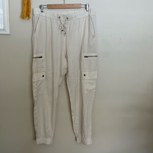 Banana Republic cream joggers